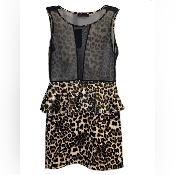 Annabelle Women's Sleeveless Bodycon Cheetah Print Dress. Sz XL. NWT - Picture 3 of 3